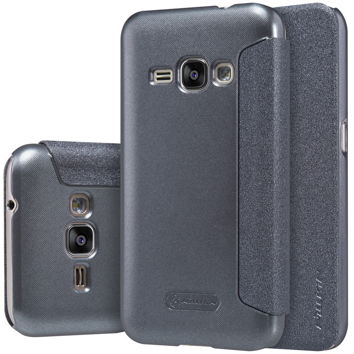 Husa Samsung Galaxy J1 2016 Nillkin Sparkle Flip Negru