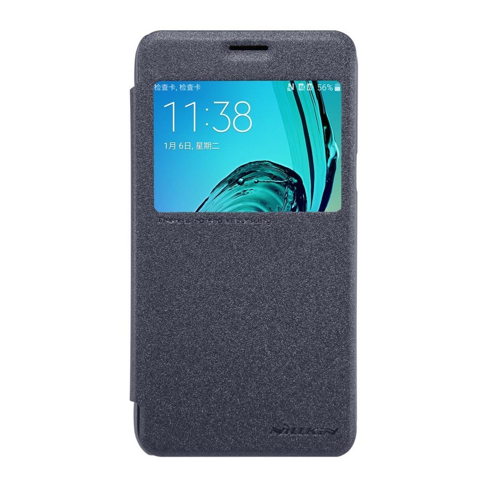 Husa Samsung Galaxy J3 2016 Nillkin Sparkle Flip Negru