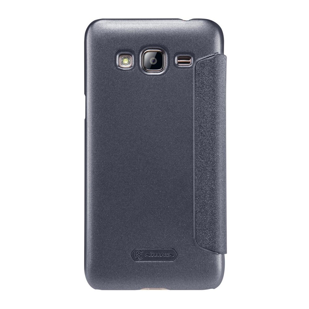 Husa Samsung Galaxy J3 2016 Nillkin Sparkle Flip Negru