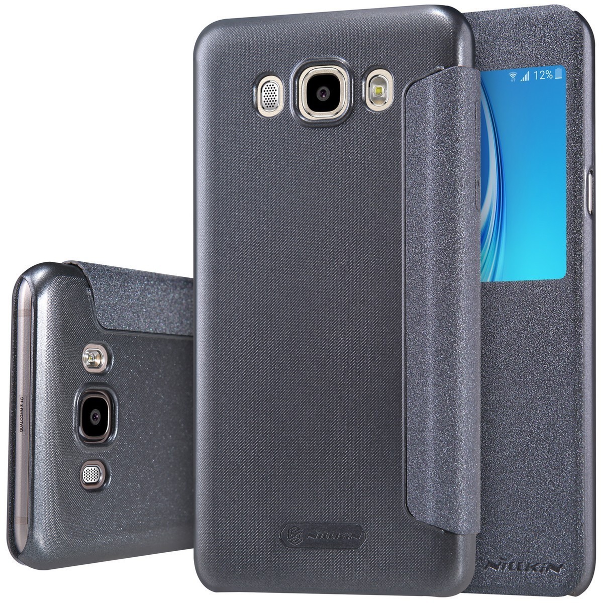 Husa Samsung Galaxy J7 2016 Nillkin Sparkle Flip Gri