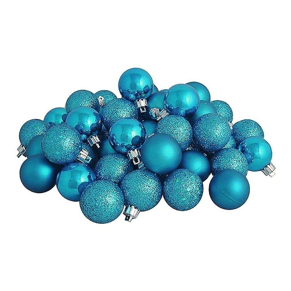 Set 8 globulete turcoaz - mat, glitter, shiny