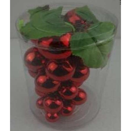 Set 17 globulete rosu diverse marimi - shiny