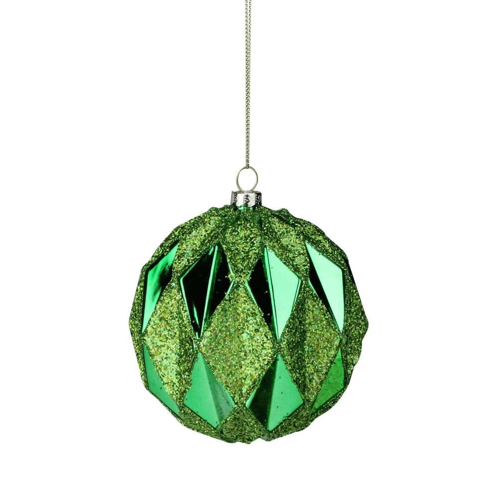 Set 6 globulete lanterna multicolor cu striatii - shiny - 6cm