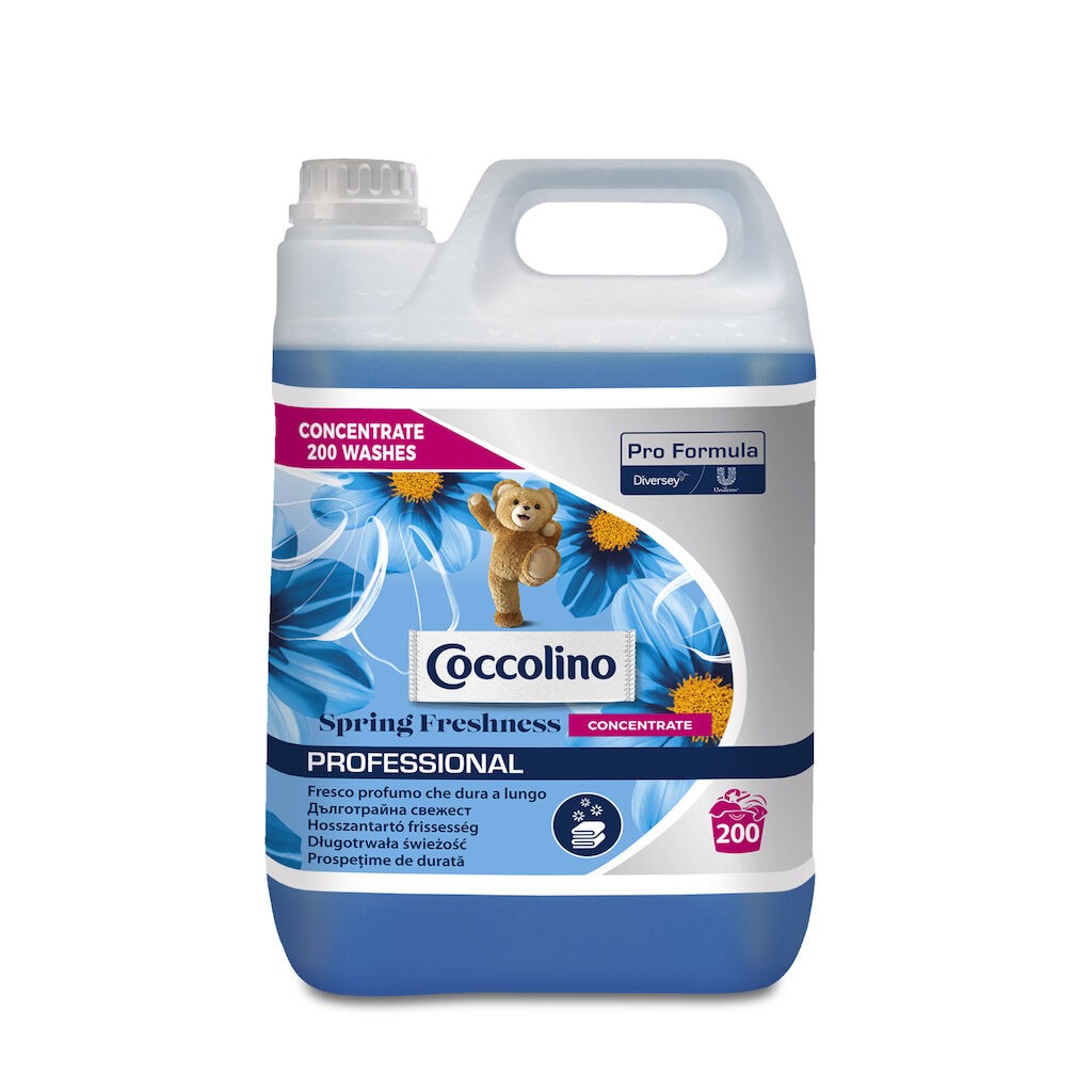 Coccolino Professional Spring Fresh Concentrated – Balsam Concentrat de Rufe, 5 L