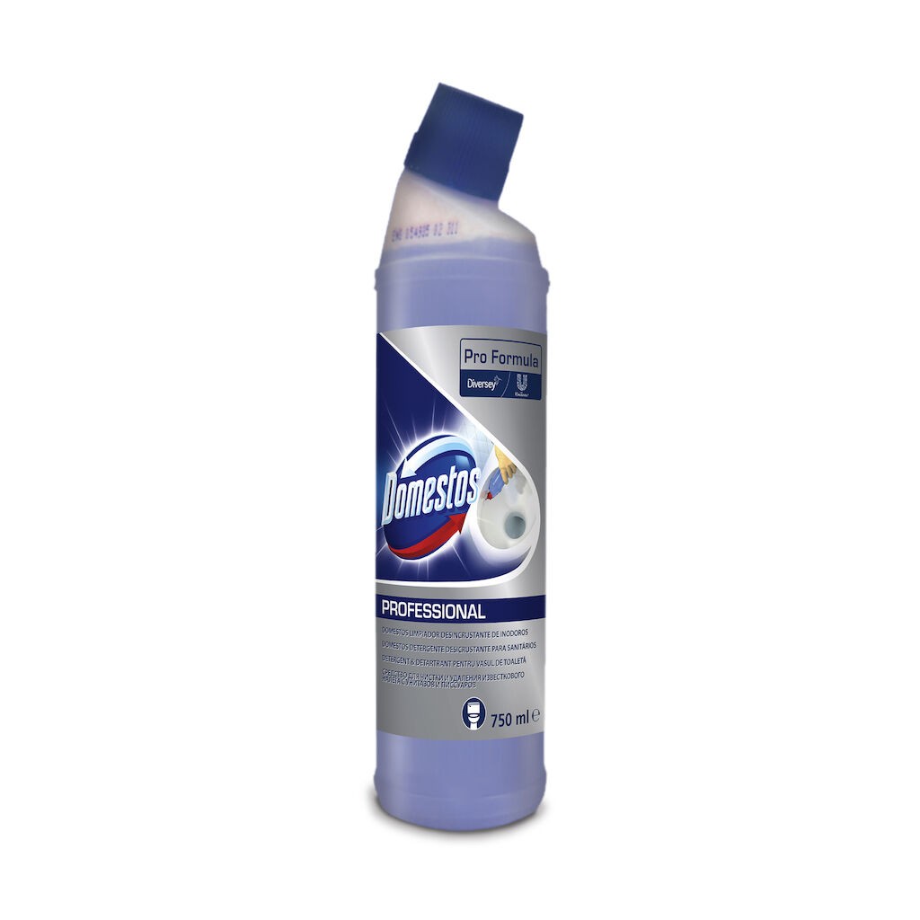 Domestos Professional Toilet Cleaner & Descaler – Detartrant pentru Toaleta, 0,75 L