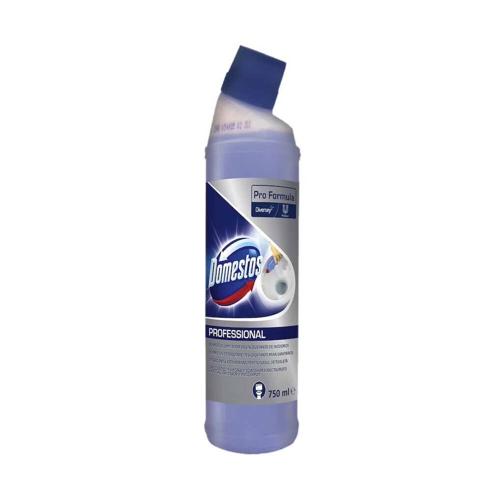 Domestos Professional Toilet Cleaner & Descaler – Detartrant pentru Toaleta, 0,75 L