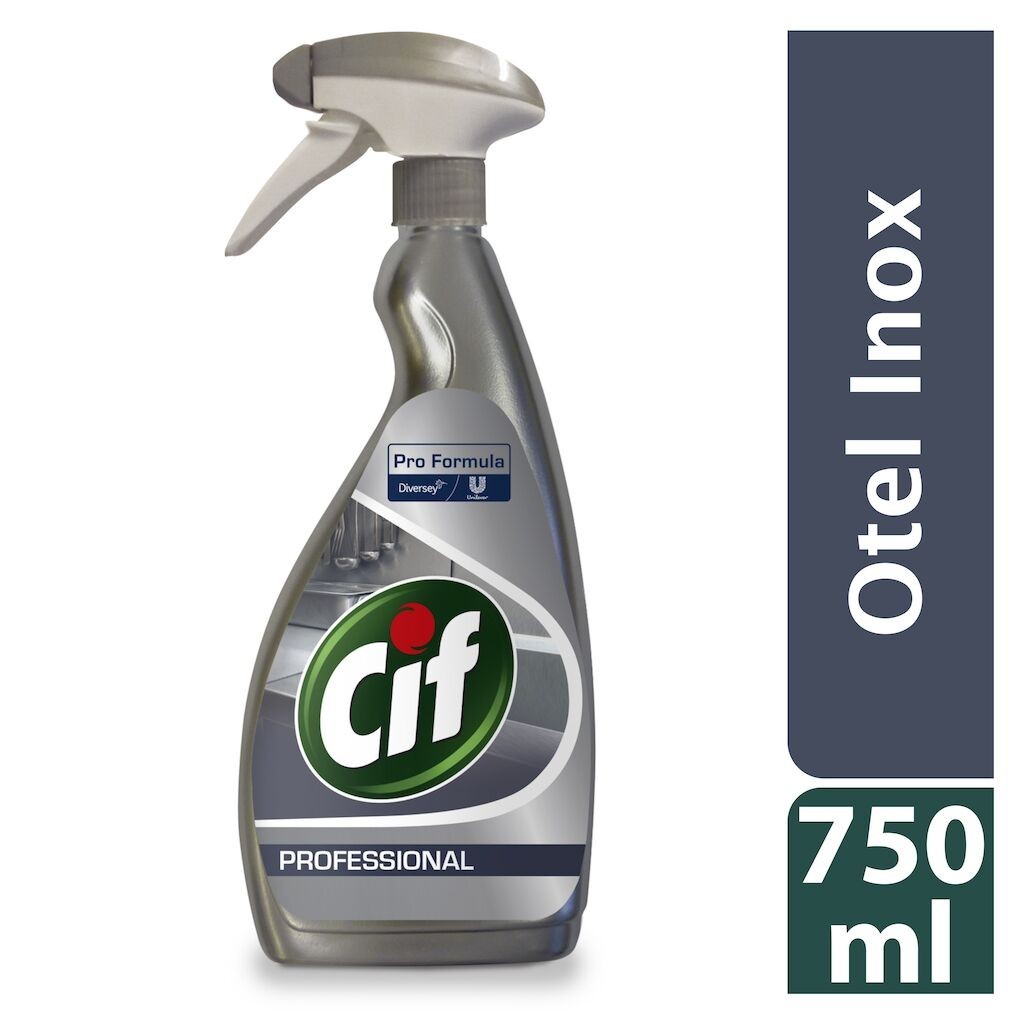 CIF Professional Stainless Steel – Detergent pentru Inox 0,75 L