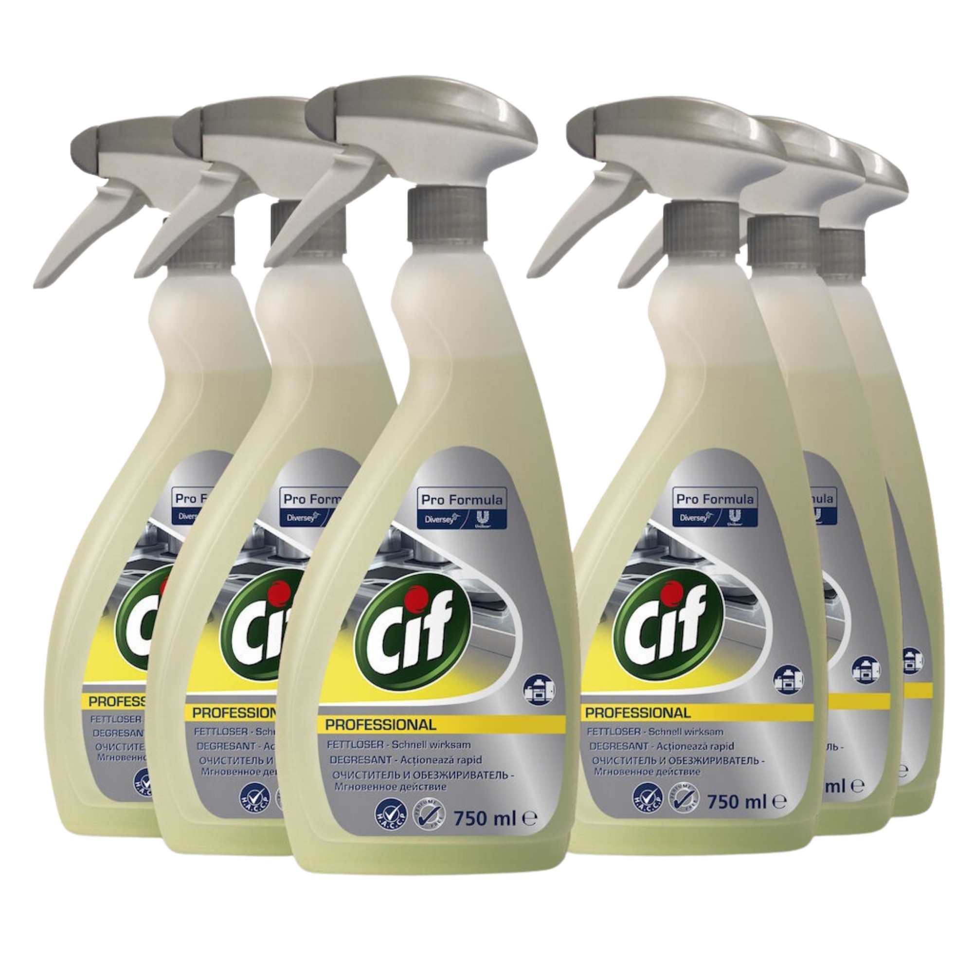 Pachet CIF Professional Degreaser – Degresant Profesional, 6×0.75 L