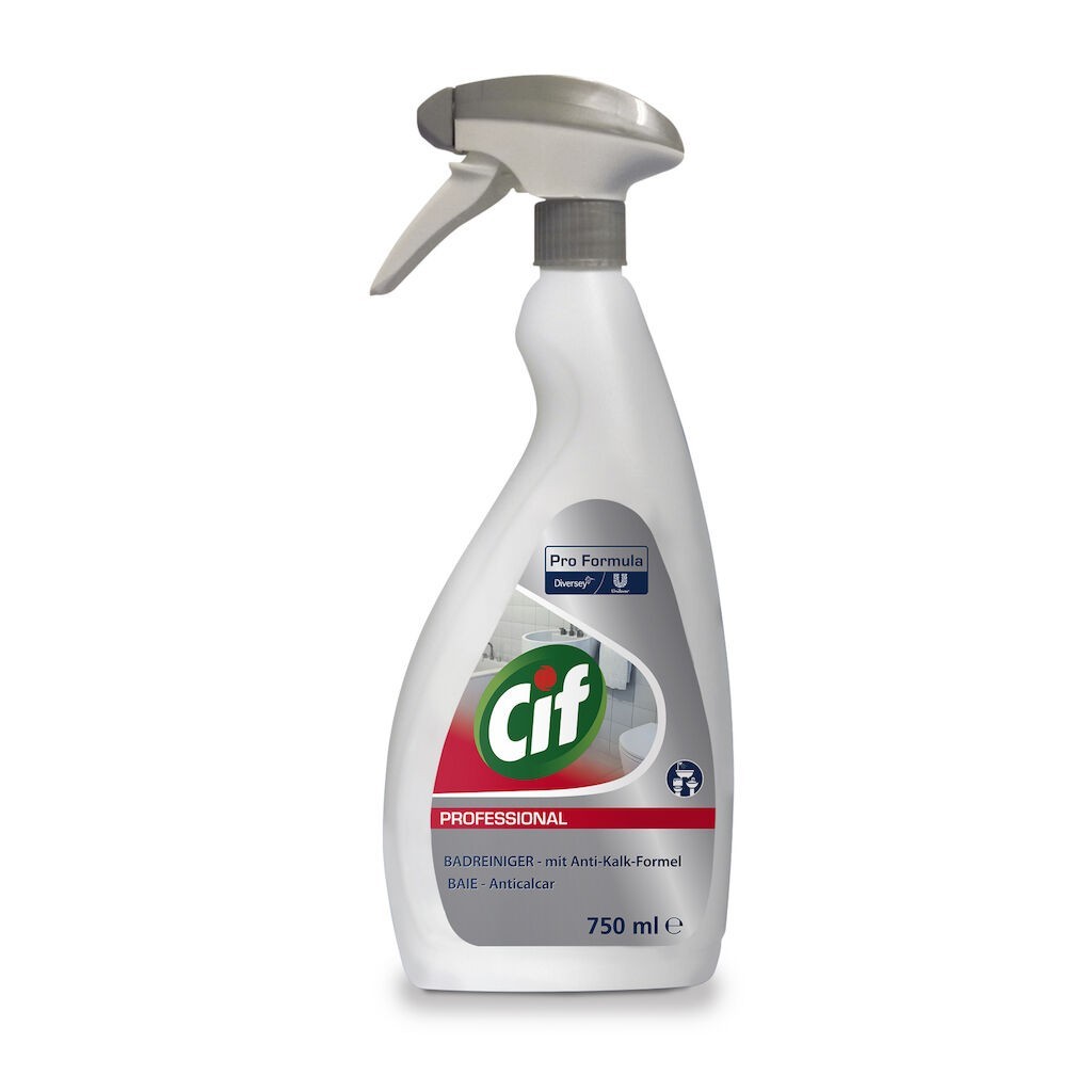 CIF Professional Washroom – Detergent si Detartrant pentru Suprafetele din Baie 0.75 L