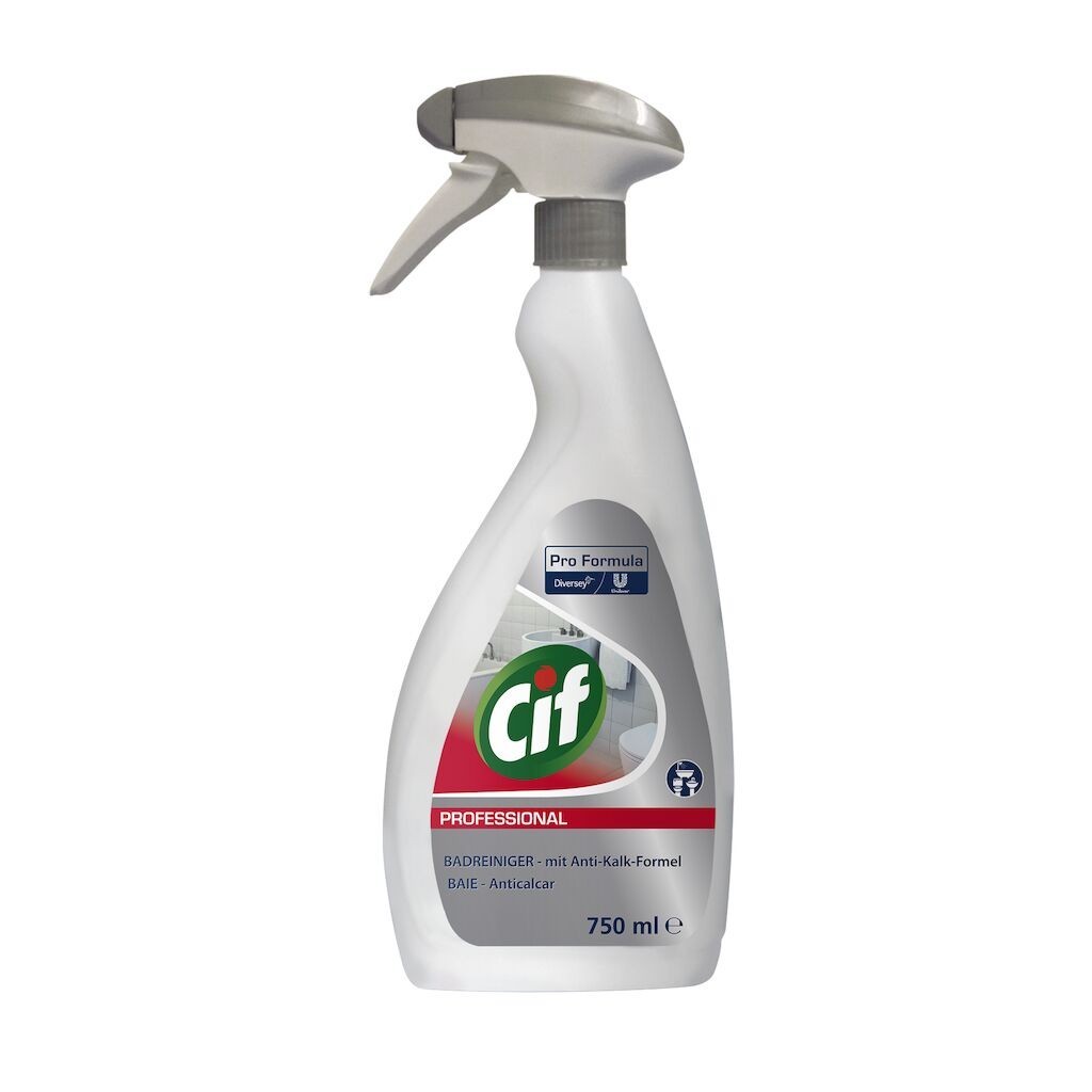 CIF Professional Washroom – Detergent si Detartrant pentru Suprafetele din Baie 0.75 L
