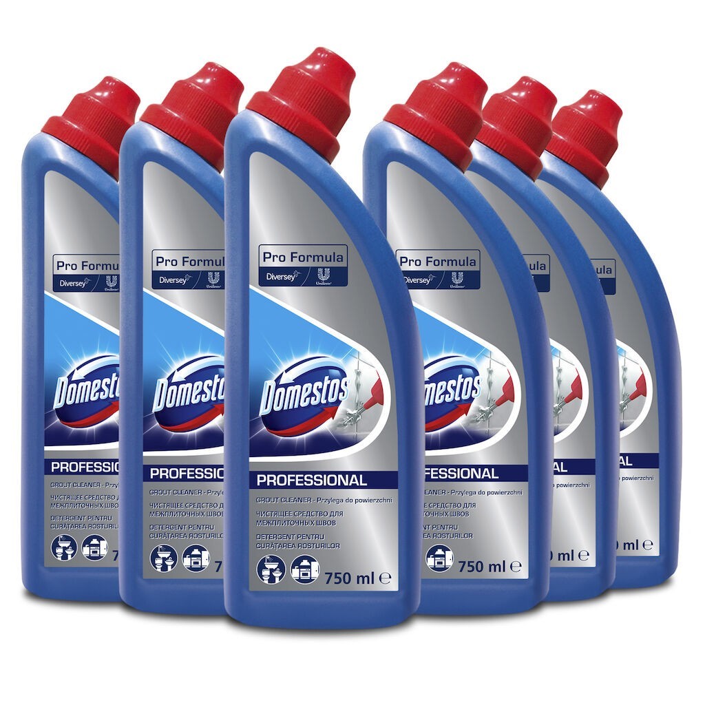Pachet Domestos Professional Grout Cleaner – Detergent pentru Curatarea Rosturilor, 6×0.75 L