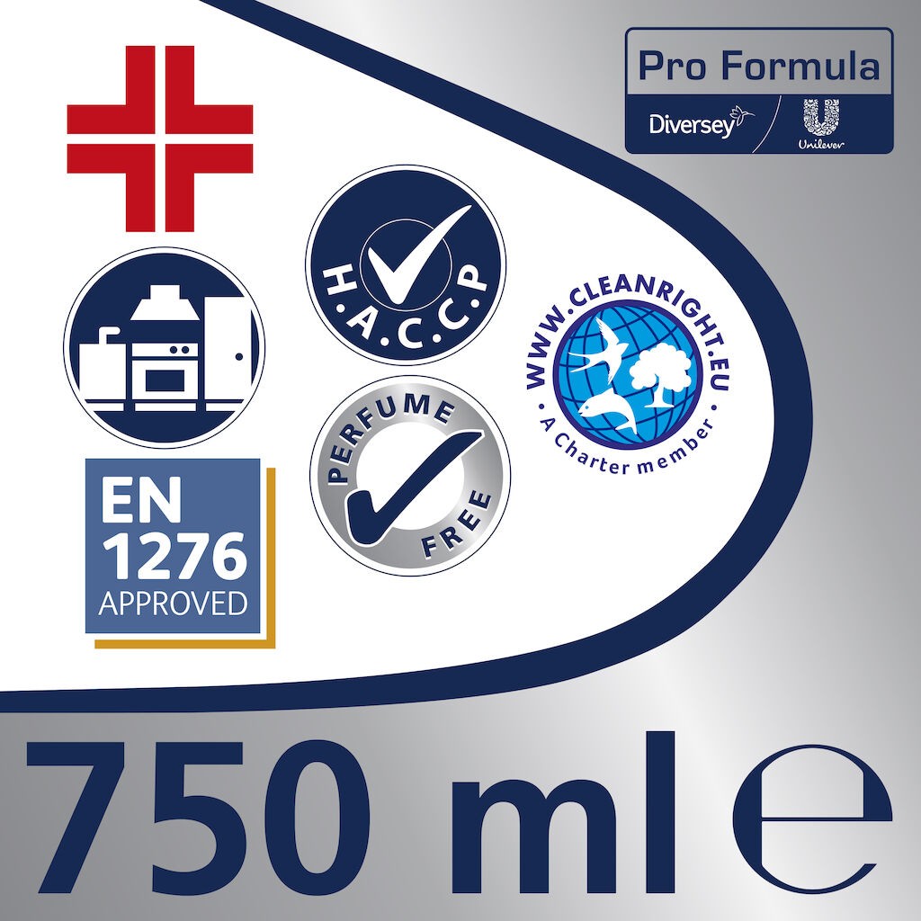 Pachet CIF Professional 2-in-1 Detergent Dezinfectant Lichid, 6×0.75 L