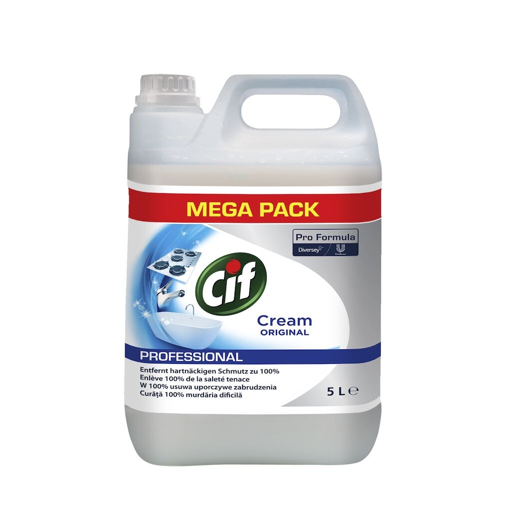 Pachet CIF Professional Cream – Crema de Curatare Non-Abraziva, 2×5 L