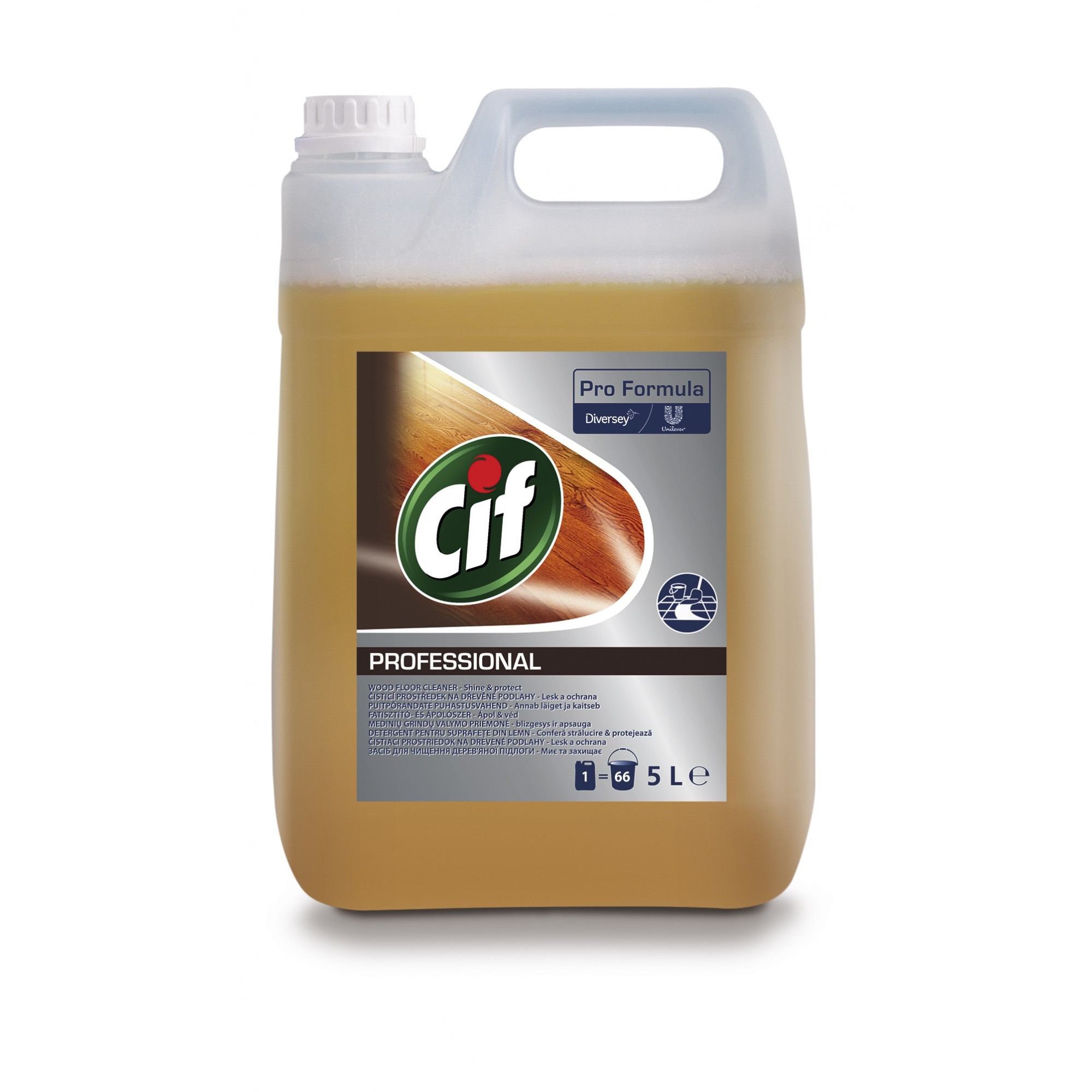 CIF Professional Wood Floor Cleaner – Detergent pentru Pardoseli din Lemn 5 L