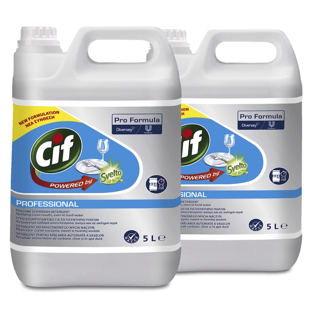 Pachet CIF Professional Liquid – Detergent Universal pentru Masina de Spalat Vase  2x5 L