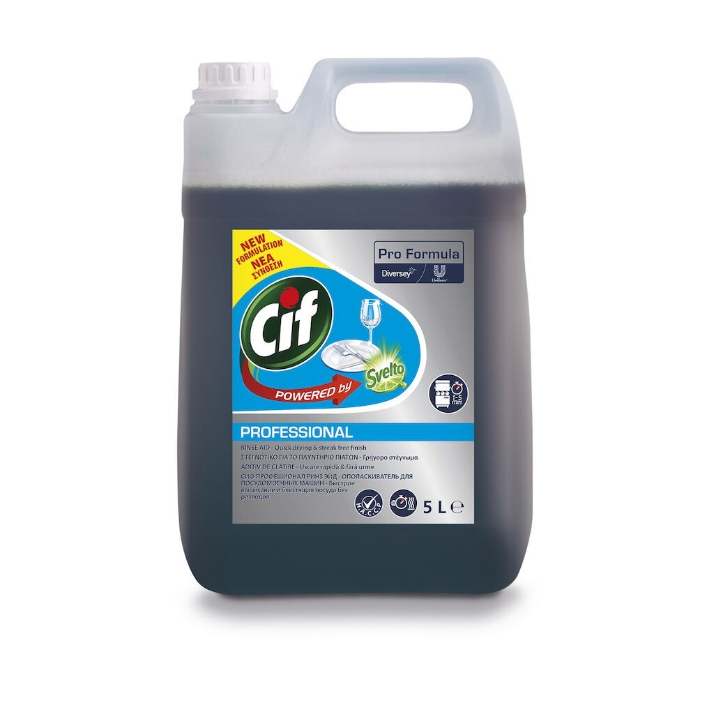 CIF Professional Rinse Aid – Agent de Clatire pentru Masini de Spalat Vase 5 L