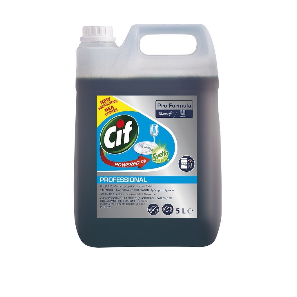 CIF Professional Rinse Aid – Agent de Clatire pentru Masini de Spalat Vase 5 L