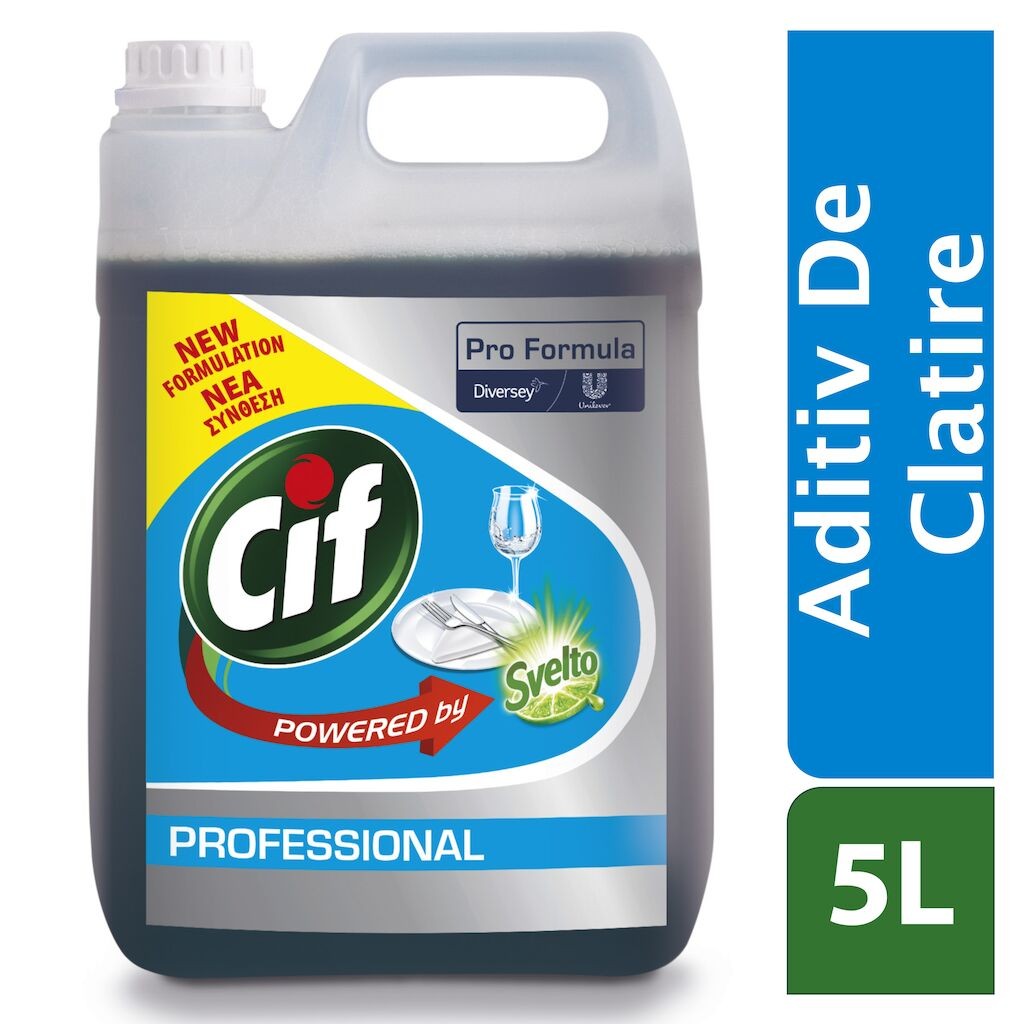 Pachet CIF Professional Rinse Aid – Agent de Clatire pentru Masini de Spalat Vase 2×5 L