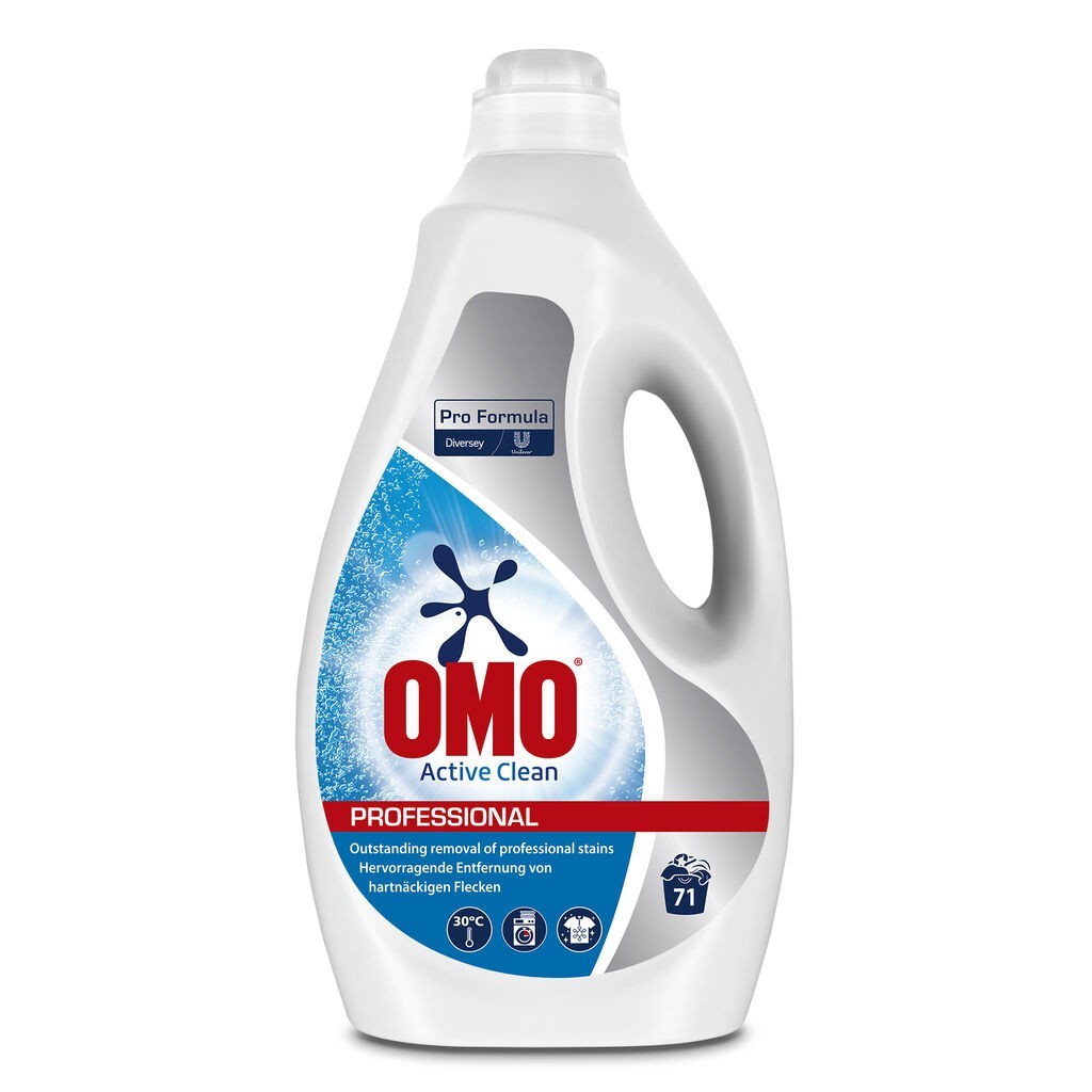 OMO Professional Active Clean – Detergent Lichid Rufe, 5 L