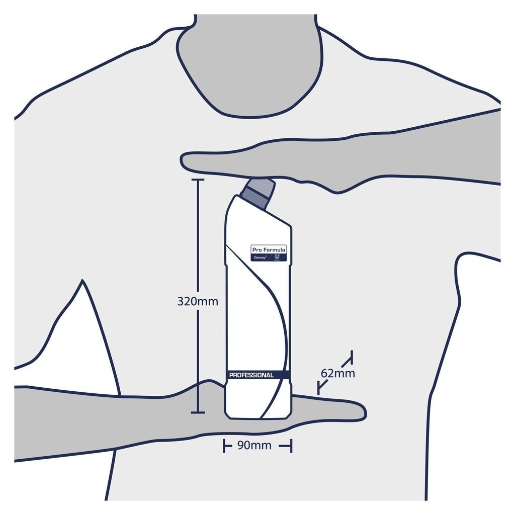 Domestos Professional Toilet Gel Ocean – Gel Dezinfectant pentru Toaleta, 1L