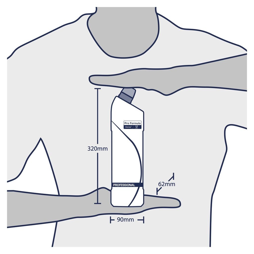 Pachet Domestos Professional Toilet Gel Ocean – Gel Dezinfectant pentru Toaleta, 12×1L