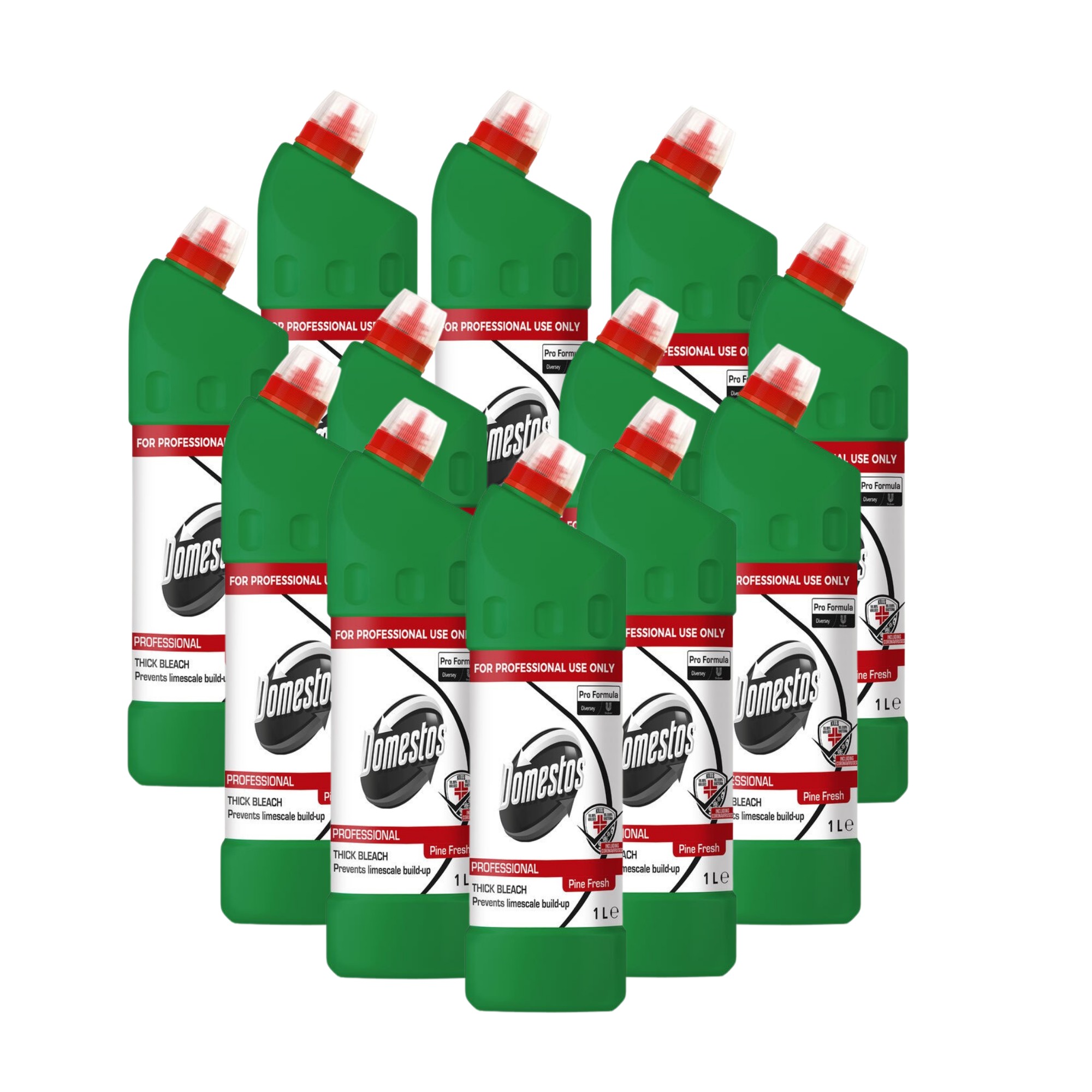 Pachet Domestos Dezinfectant Zilnic Pine Fresh – Detergent Lichid Dezinfectant, 12×1 L