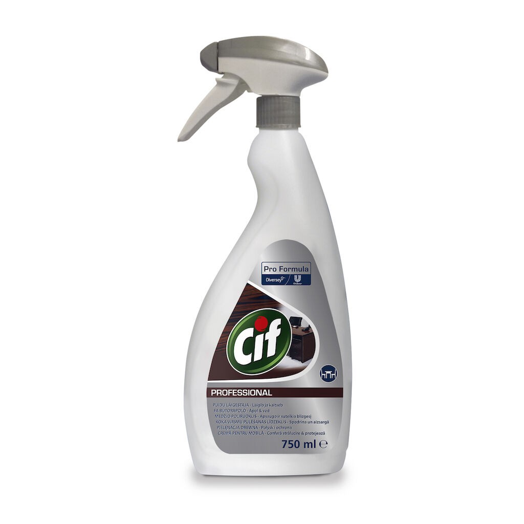 Pachet CIF Professional Wood Polish – Crema pentru Mobilier din Lemn, 6×0,75 L