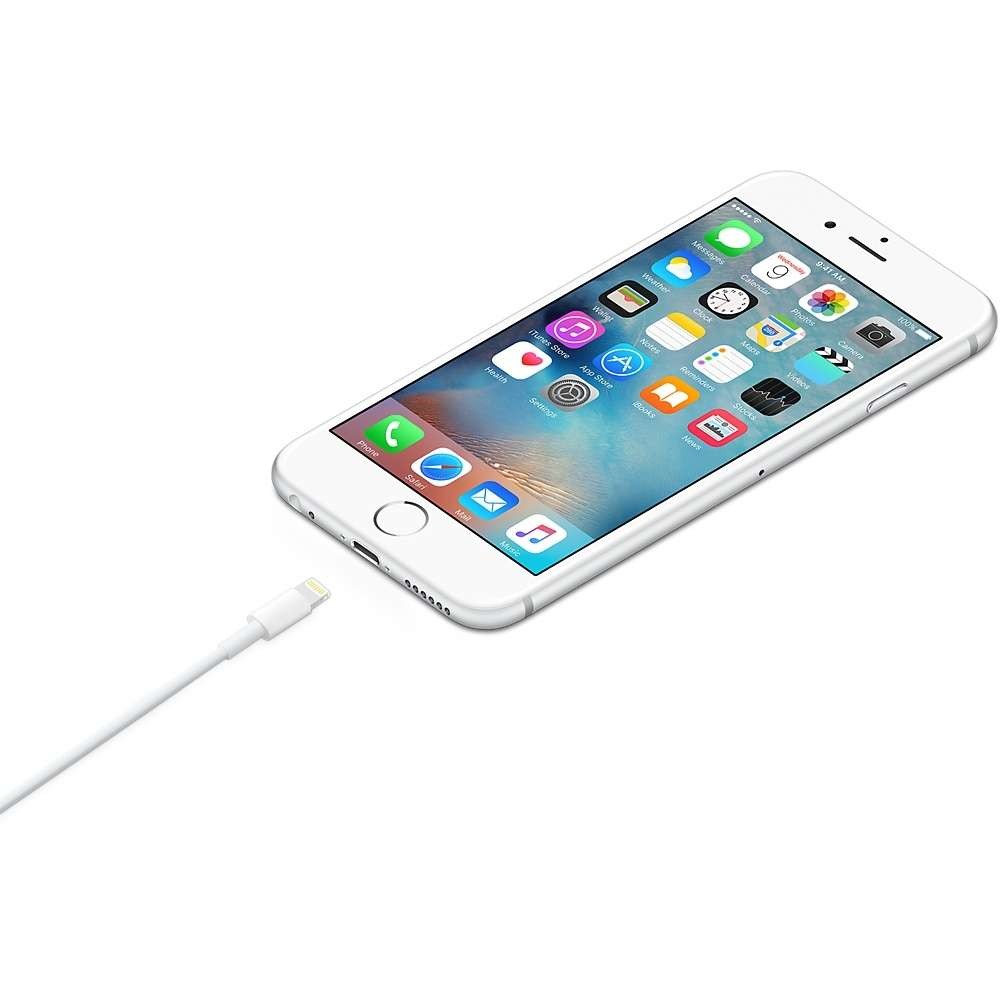 Cablu de date si incarcare Apple, Lightning to USB, Alb